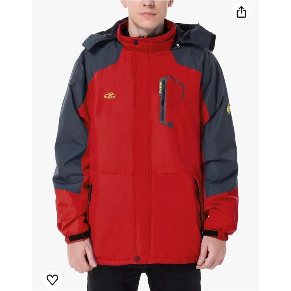 EQUICK Men's Waterproof Ski Jacket Fleece Windproof